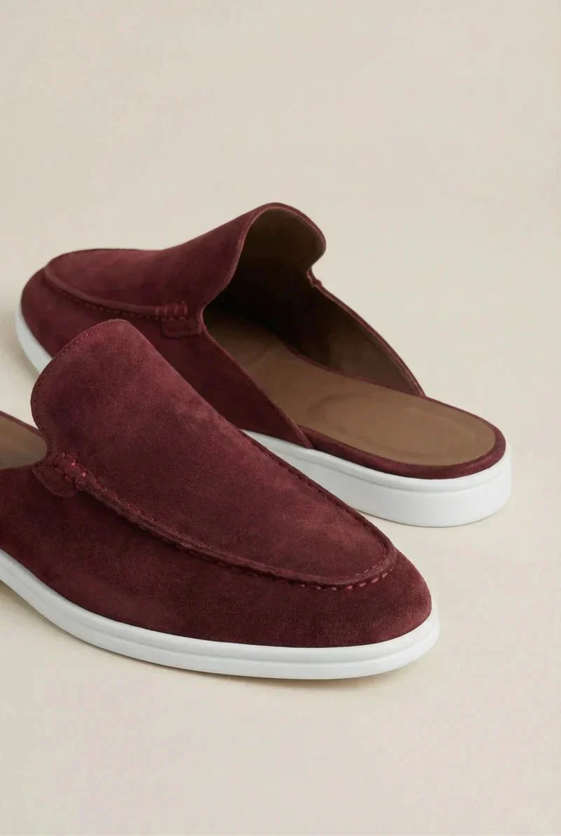 Bordeaux Suède Mocasines