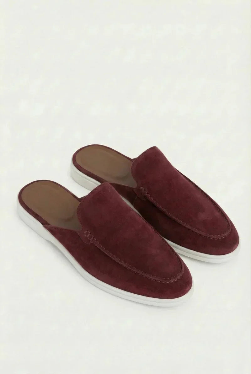 Bordeaux Suède Mocasines