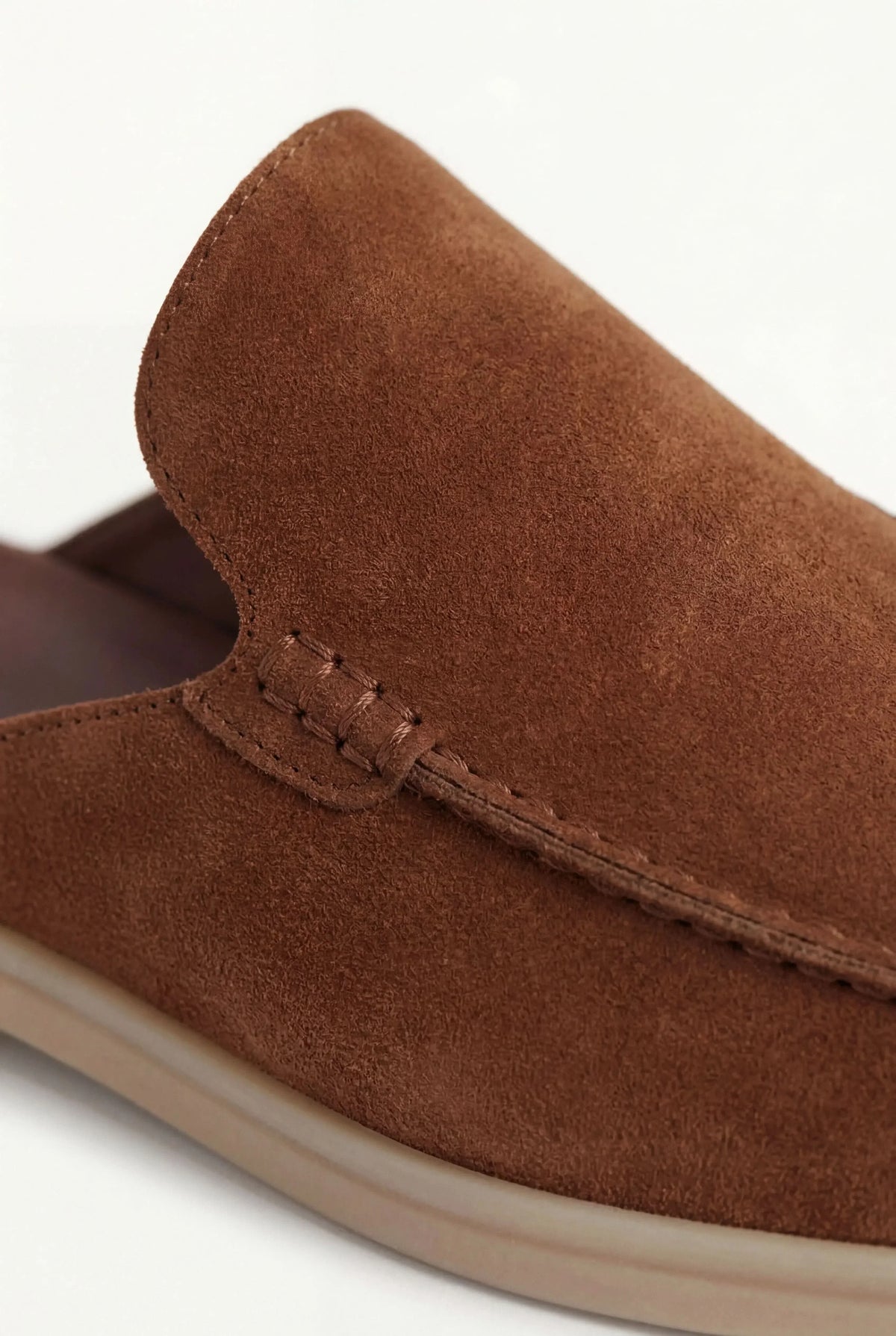 Maroon Suède Mocasines