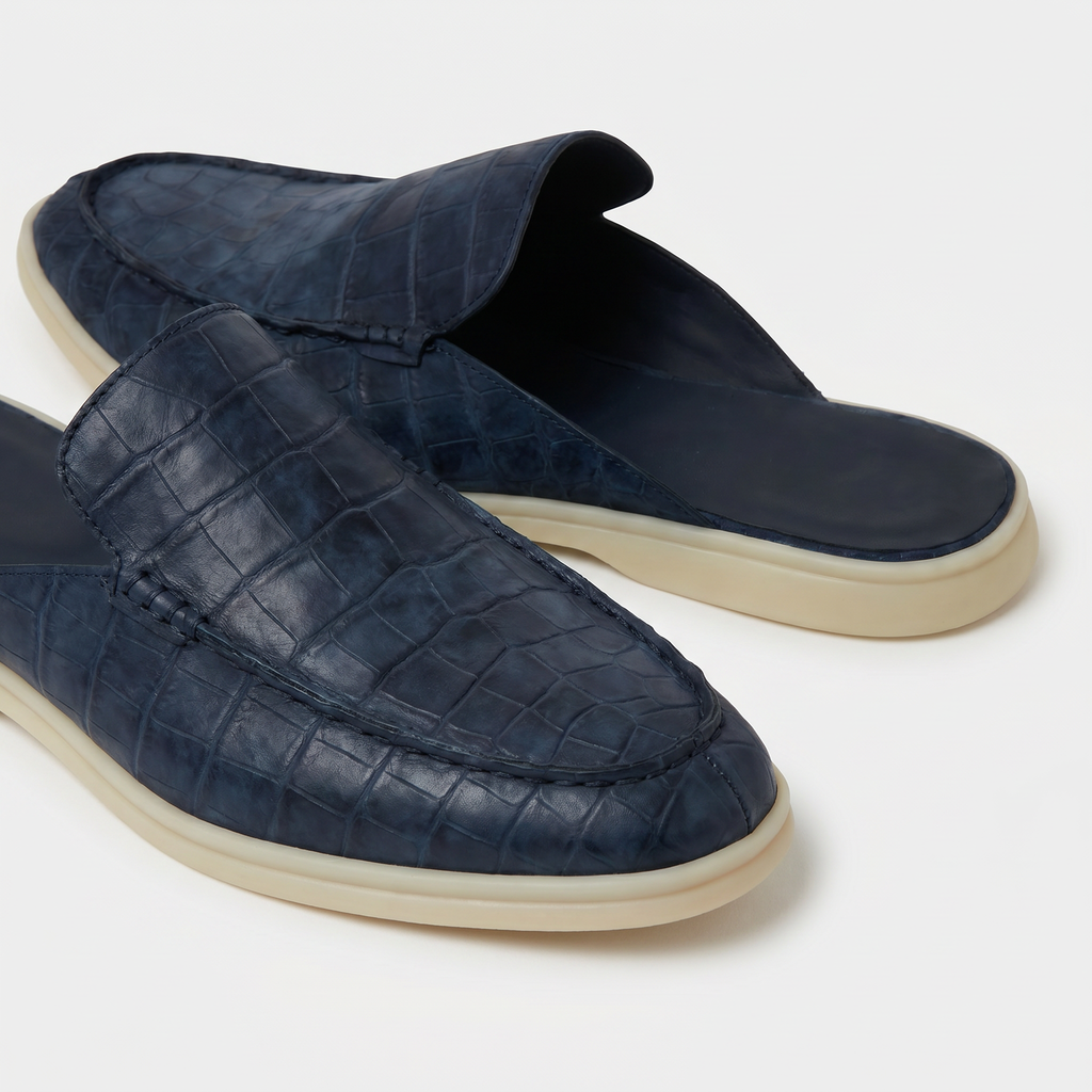 Mocasín Azul Marino Coco| Edición Limitada